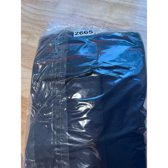 Vintage Young Traditions Business Jacket Navy Blue Red Yellow Stripes Size 6 JL - Picture 9 of 9